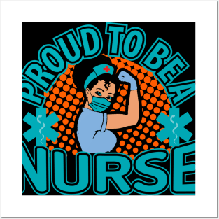 Proud To Be A Black Nurse Posters and Art